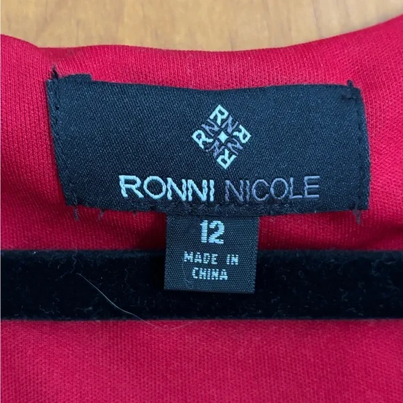 Ronni Nicole Black and White Polka Dot Midi Dress - Picture 3 of 7